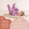 Picture of SleepingBaby Zipadee-Zip Transitional Swaddle Sack, 12-24 Month - Roomy Zipper Swaddle for Easy Diaper Changes and Proper Hip Development - Baby Swaddle Sack, Large - Classic Lavender