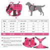 Picture of WINGOIN Tactical Dog Harness for Extra Large Dogs, Heavy Duty No Pull Dog Harness with Handle, Adjustable Reflective Military K9 German Shepherd Big Dog Vest for Training, Walking, Pink (XXL)