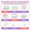 Picture of Nuliie 8PCS Flange Sizing kit 14/16/18/20mm for 24mm Flange/Shield of Most Pumps, BPA Free Flange Inserts, Compatible with Momcozy/Elvie/Spectra/Bellababy/TSRETE/Willow/Nuliie Breast Pumps