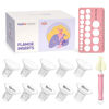 Picture of Nuliie 10PCS Flange Inserts 12/14/16/18/20mm for 24mm Flange/Shield of Most Pumps, BPA Free Flange Sizing Kit, Compatible with Momcozy/Elvie/Spectra/Bellababy/TSRETE/Nuliie Breast Pumps