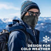 Picture of WTACTFUL Winter Neck Gaiter Neck Warmer Men Half Face Ski Mask Cover Shield for Cold Weather Windproof Tube Bandana Balaclava for Running Skiing Hunting Snowboarding Cycling Motorcycle Riding Black