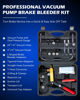 Picture of Orion Motor Tech Brake Bleeder Kit with Hand Pump and Pressure Gauge, Hand Vacuum Pump with Brake Bleeder Bottle Adapters Case & Gloves for One Person Brake Fluid Power Steering Fluid Bleeding