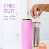 Picture of Boon Frosh Portable Breast Milk Chiller - Stainless Steel Breast Milk Cooler - Stainless Steel Portable Milk Storage Container - Purple - Keeps Breast Milk Cold for up to 17 Hours*