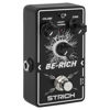 Picture of STRICH BE-RICH Tube Overdrive Distortion Pedal for Electric Guitar, Compact and Mini Design, True Bypass, 3 Control Knobs, Volume, Tone, Gain, Dual Modes, Boost, Normal, 9V DC, Black