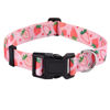 Picture of Mihqy Dog Collar with Bohemia Floral Tribal Geometric Patterns - Soft Ethnic Style Collar Adjustable for Small Medium Large Dogs(Strawberry,XS)