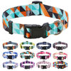 Picture of Mihqy Dog Collar with Bohemia Floral Tribal Geometric Patterns - Soft Ethnic Style Collar Adjustable for Small Medium Large Dogs (Geometry,XS)