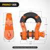 Picture of Nilight 2 Pack 3/4" Mega D-Ring Shackle with 7/8" Screw Pin 68,000LBS Break Strength, Heavy Duty Off Road Recovery Shackle for Use with Tow Strap, Winch, Off-Road Jeep Truck Vehicle, 2 Years Warranty