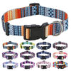 Picture of Mihqy Dog Collar with Bohemia Floral Tribal Geometric Patterns - Soft Ethnic Style Collar Adjustable for Small Medium Large Dogs (Bohemian Orange,XS)