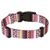 Picture of Mihqy Dog Collar with Bohemia Floral Tribal Geometric Patterns - Soft Ethnic Style Collar Adjustable for Small Medium Large Dogs(Pink Bohemia,M)