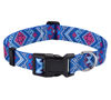 Picture of Mihqy Dog Collar with Bohemia Floral Tribal Geometric Patterns - Soft Ethnic Style Collar Adjustable for Small Medium Large Dogs(Blue Ethnic Style,XS)