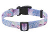 Picture of Mihqy Dog Collar with Bohemia Floral Tribal Geometric Patterns - Soft Ethnic Style Collar Adjustable for Small Medium Large Dogs (Purple Flower, S)