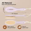 Picture of Baby Hair Brush - Baby Brush with Soft Goat Bristles, Cradle Cap Brush, Perfect Scalp Grooming Product for Infant, Toddler, Kids, Newborns, Baby Girls, Boys (Thistle, Oval)