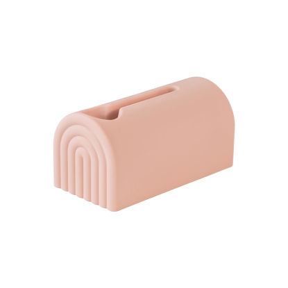 Picture of mushie Bath Spout Cover | Soft Silicone Bathtub Faucet Safety Guard for Kids | Universal Fit (Blush)