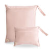 Picture of mushie Water Resistant Wet Bags | Large & Small Reusable Storage Bag for Baby Items and Travel | Zippered Pockets with Handle | Machine Washable, Set of 2 (Blush)