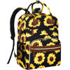 Picture of Diaper Backpack Tote Large Capacity, Baby Bag with Insulated Pockets Multifunctional Diaper Bags For Baby Girl Boy Women Waterproof Bags Mama Maternity Bag Sunflower