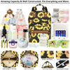 Picture of Diaper Backpack Tote Large Capacity, Baby Bag with Insulated Pockets Multifunctional Diaper Bags For Baby Girl Boy Women Waterproof Bags Mama Maternity Bag Sunflower