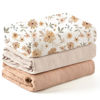 Picture of Konssy 3 Pack Muslin Swaddle Blankets for Unisex, Newborn Receiving Blanket, Large 47 x 47 inches, Soft Breathable Muslin Baby Swaddles for Boys & Girls