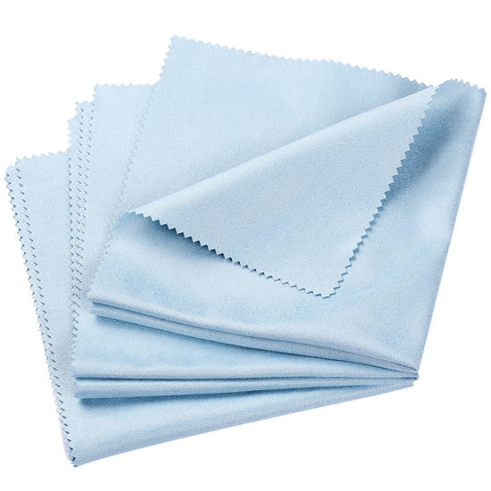 Picture of 3 Pcs Flute Cleaning Cloth Microfiber Clean Cloths Violin Cleaning Cloth Soft Lint Free Guitar Cleaning Cloth for Flute Cello Viola Trumpet Clarinet String Instruments, 11.8x11.8inch