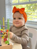 Picture of BABYGIZ Baby Girl Headbands-Infant,Toddler Cotton Handmade Hairbands with Bows Child Hair Accessories (Orange)