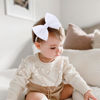 Picture of YanJie Newborn Velvet Nylon Soft Elastics Bows Hairbands and Hair Accessories for Infants, Toddlers, Child (Black White Pink)