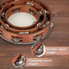 Picture of Tambourine, Tambourines for Adults, 3 PCS Wooden Hand Held Percussion Tambourine with Storage Bag, Tambourines Musical Instrument for Church, Wedding, Party, Dance, Photo Shoot(6+8+10 Inches)