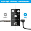Picture of Augioth 6 Inch 6 Pack 15 cm Guitar Patch Cable 0.5 Ft 1/4 Right Angled TS Effect Pedal Cord