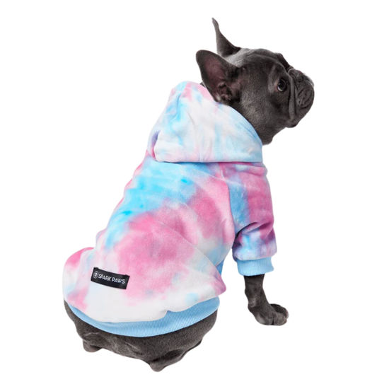 Picture of Spark Paws Dog Hoodie - Premium Quality, Buttery Soft, Superior Comfort and Fit, Calming Fleece Interior, Suitable for All Breeds - Snow Cone Skydye - L
