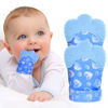 Picture of 2Pack Silicone Teething Mitt, Soothing Infant Teething Mitten Pain Relief, Prevent Scratches Glove, Safe Silicone Teething Toys for 0-12 Months Blue Heart