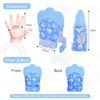 Picture of 2Pack Silicone Teething Mitt, Soothing Infant Teething Mitten Pain Relief, Prevent Scratches Glove, Safe Silicone Teething Toys for 0-12 Months Blue Heart