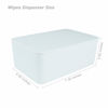 Picture of Diaper Wipes Dispenser, Tissue Storage Box Case, Wet Wipe Dispenser Holder with Lid for Home, Office, Cars (White)