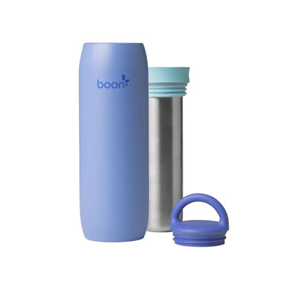 Picture of Boon Frosh Portable Breast Milk Chiller - Stainless Steel Breast Milk Cooler - Stainless Steel Portable Milk Storage Container - Blue - Keeps Breast Milk Cold for up to 17 Hours*
