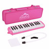 Picture of EastRock 32 Key Melodica Instrument Keyboard Soprano Piano Style with Mouthpiece Tube Sets and Carrying Bag for Kids Beginners Adults Gift Pink