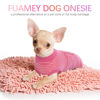 Picture of FUAMEY Recovery Suit for Dogs After Surgery,Soft Breathable Dog Bodysuit E-Collar & Cone Alternative Surgical Suit,Male Female Dog Neuter Spay Suits Anti Licking Wounds Onesie Rose Stripes XS
