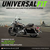 Picture of Silver Chrome Motorcycle License Plate Frame | Motorcycle Plate Frame | Motorcycle License Plate Holder | Motorcycle Tag Frame | Porta Placa Para Moto | Harley Davidson License Plate Frame Plate Cover