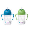Picture of b.box Sippy Cup with Weighted Straw (2-pack). Drink from any Angle, Leak Proof, Spill Proof, Easy Grip. BPA Free, Dishwasher Safe. For Babies 6m+ to Toddlers (cobalt + apple, 8oz)