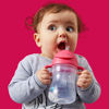 Picture of b.box Sippy Cup with Weighted Straw (2-pack). Drink from any Angle, Leak Proof, Spill Proof, Easy Grip. BPA Free, Dishwasher Safe. For Babies 6m+ to Toddlers (cobalt + apple, 8oz)