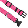 Picture of PWOD Reflective Dog Collar, Adjustable Soft Neoprene Padded Nylon Pet Collars with Buckle for Extra Large Dogs, Hotpink,XL