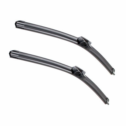 Picture of 2 Factory Wiper Blades Replacement for BMW 2010-2016 5 & 7-Series F01 F02 F04 F07 F10 M5 Original Equipment Windshield Wiper Blades Set - 26"+18" (Set of 2) Side Lock