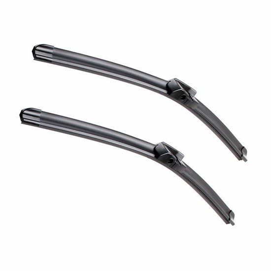 Picture of 2 Factory Wiper Blades Replacement for BMW 2010-2016 5 & 7-Series F01 F02 F04 F07 F10 M5 Original Equipment Windshield Wiper Blades Set - 26"+18" (Set of 2) Side Lock