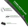 Picture of 2 Factory Wiper Blades Replacement For VW Passat Jetta Touran Scirocco Eos Golf 5 Golf 6 Skoda Yeti Original Equipment Windshield Wiper Blade Set 24"+19" (Set of 2) Top Lock 19mm