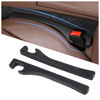Picture of Hiseanllo Car Seat Gap Filler 2 Pack, Universal Fit PU Leather Car Seat Gap Plug to Fill The Gap Between Seat and Console, Car Seat Crevice Blocker Stop Things from Dropping