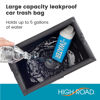 Picture of High Road Large TrashStash Hanging Car Trash Can Garbage Bag with Push-Close Lid and Waterproof Bin for Cars, SUVs and Trucks, Holds 4.5 Gallons of Car Trash