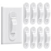 Picture of Wall Switch Guard, Child Proof Light Switch Cover Guard | Toggle Style | Light Switch Protection | Keep Toggle Switch in On or Off Position | 8 Pack, White