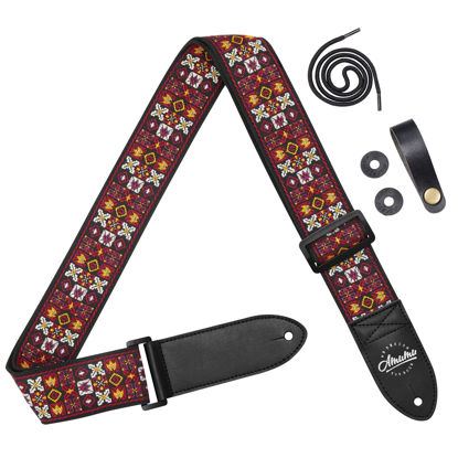 Picture of Amumu Guitar Strap Vintage Jacquard for Bass, Electric & Acoustic Guitar