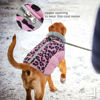 Picture of FUAMEY Dog Winter Coat,Dog Cold Weather Coats Dog Jackets with Zipper on Back with Harness Built in Dog Paded Vest Water Resistant Reflective Jacket for Small Medium Large Dogs Pink Leopard M