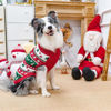 Picture of PUPTECK Christmas Dog Sweaters for Cold Weather, Soft Outfit Warm Winter Coat Knitted Dog Clothes for Small Medium Large Doggies Puppy Indoor Outdoor Walking, Colorful Design, Classic, Red&Green ML