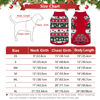 Picture of PUPTECK Christmas Dog Sweaters for Cold Weather, Soft Outfit Warm Winter Coat Knitted Dog Clothes for Small Medium Large Doggies Puppy Indoor Outdoor Walking, Colorful Design, Classic, Red&Green ML
