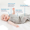 Picture of Happiest Baby Sleepea 5-Second Swaddle - 100% Organic Cotton Baby Swaddle Blanket - Doctor Designed Promotes Healthy Hip Development (Tie Dye Blue, Medium)