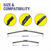 Picture of 3 Wipers 26"/16"/12" Replacement For Lexus NX200t NX300 NX300h 2021 2020 2019 2018 2017 2016 2015, 26 Inch+16 Inch Windshield Wiper Blades with 12 Inch Rear Wiper Blade