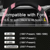 Picture of West Llama Customized Auto Car Steering Wheel Cover for Ford F-150, F-250, F-350, Expedition (Black+Pink)